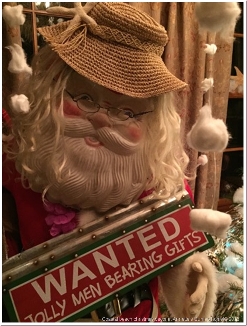 Coastal beach christmas decor at Annette&rsquo;s Dunlap home!&copy; 2015