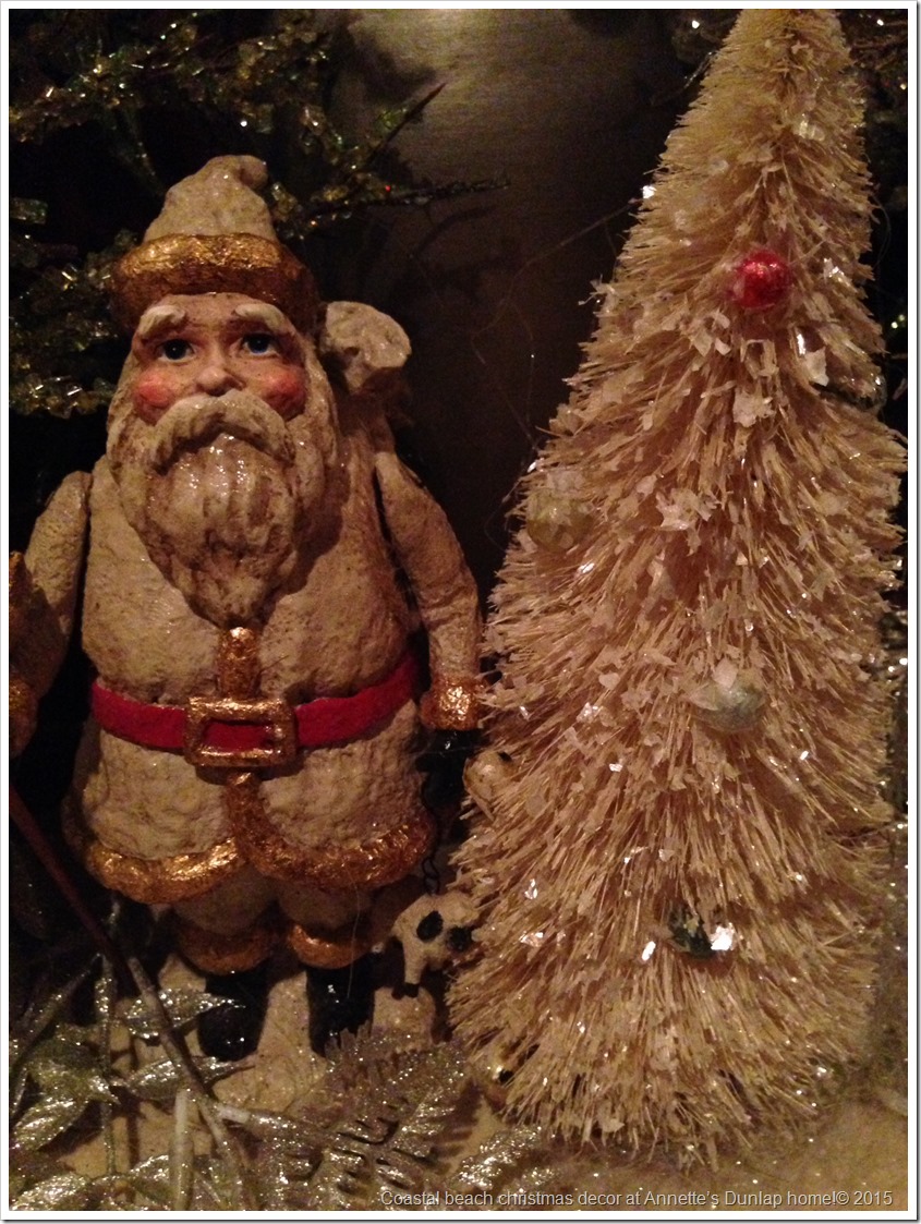 Coastal beach christmas decor at Annette&rsquo;s Dunlap home!